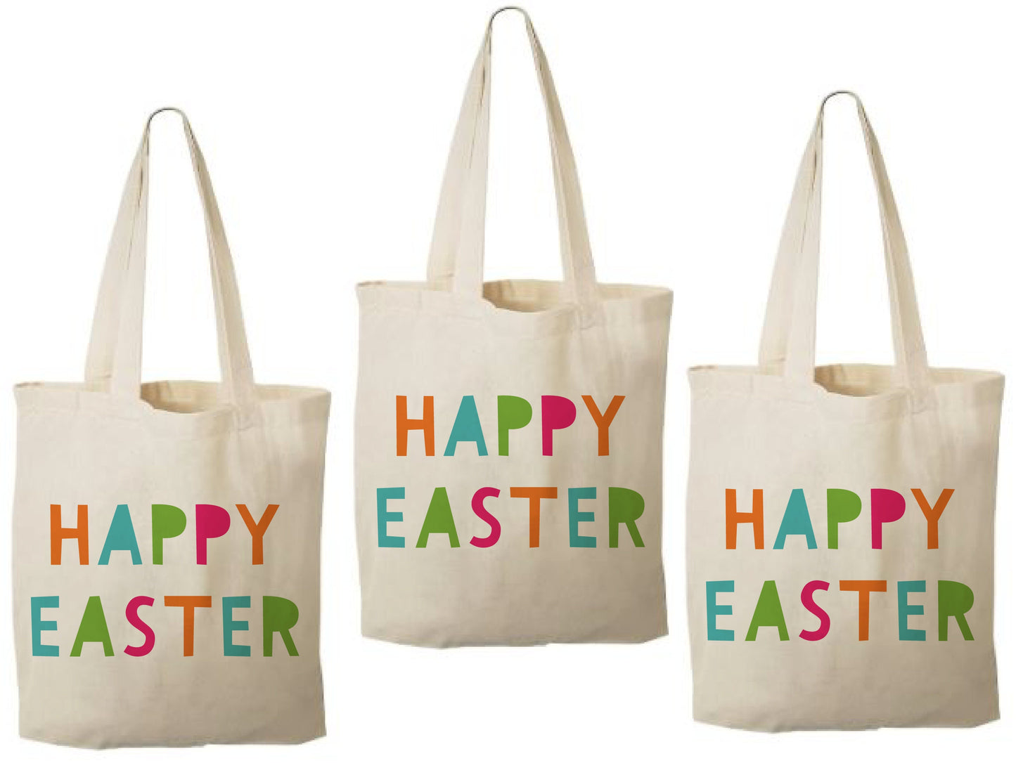 Happy Easter Party Favor Bags - Set of Three Bags