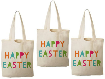 Happy Easter Party Favor Bags - Set of Three Bags