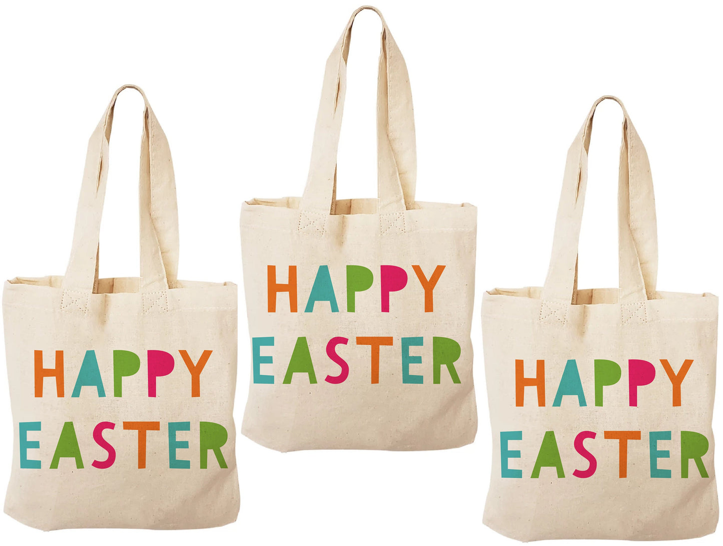 Happy Easter Party Favor Bags - Set of Three Bags