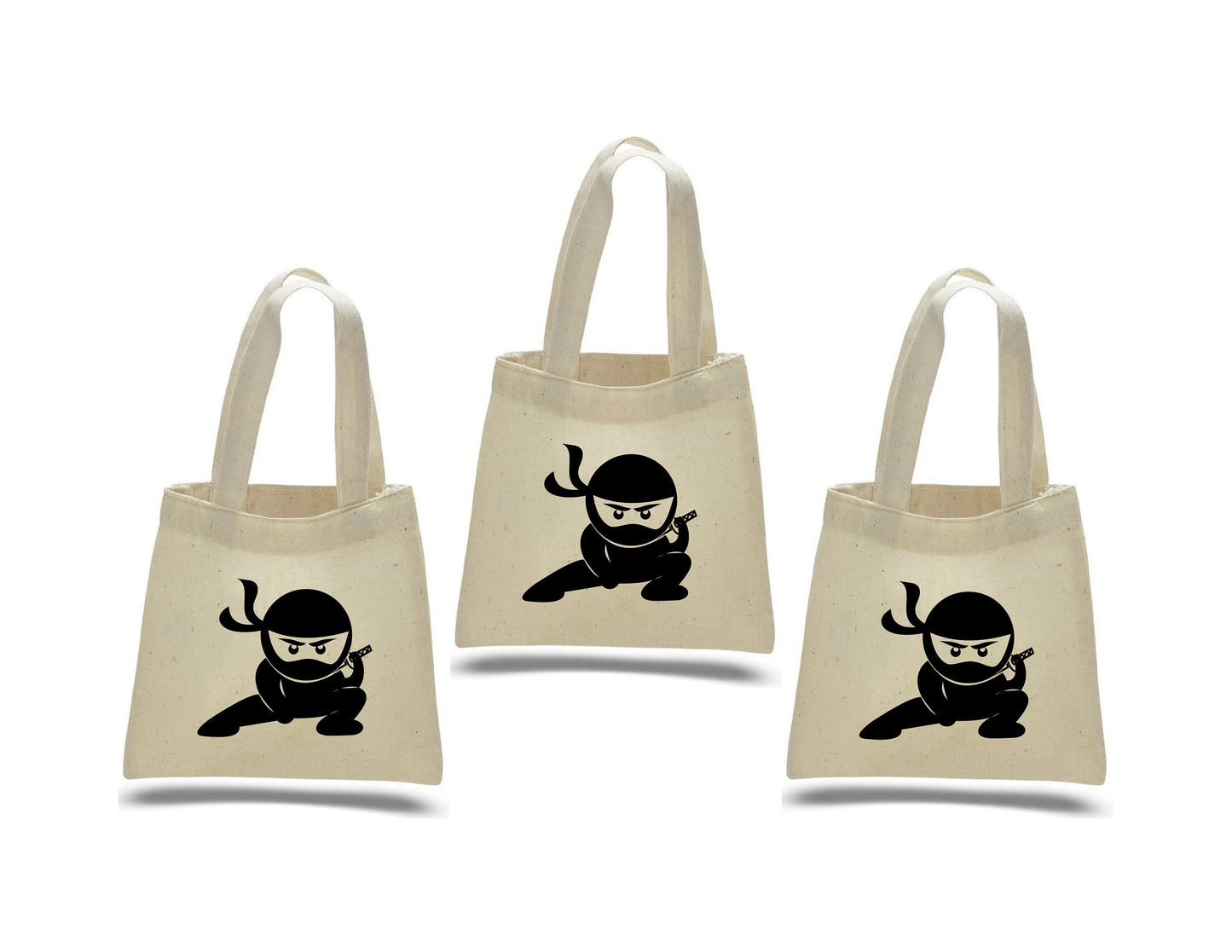 Ninja Party Favor Bags - Perfect for Ninja Themed Parties & Events! - Set of Three Bags
