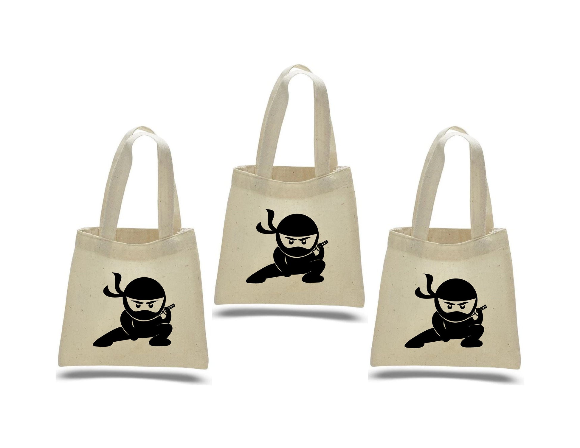 Ninja Party Favor Bags - Perfect for Ninja Themed Parties & Events! - Set of Three Bags