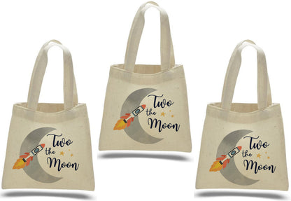 Two The Moon Party Favor Bags - Set of Three Bags