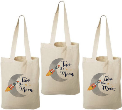Two The Moon Party Favor Bags - Set of Three Bags