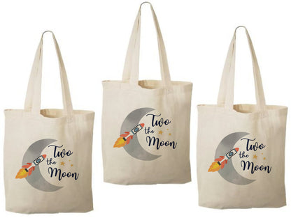 Two The Moon Party Favor Bags - Set of Three Bags