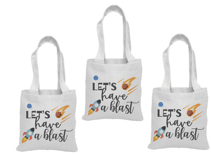 Let's Have A Blast! Space Party Favor Bags - Set of Three Bags