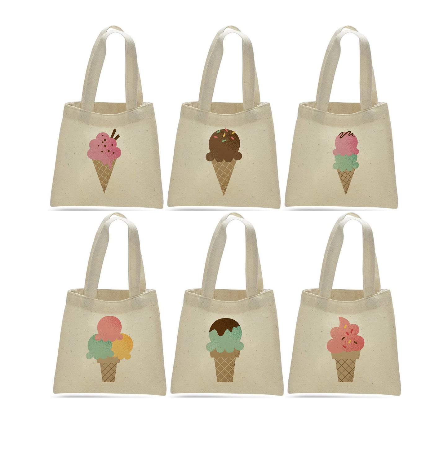 6 Ice Cream Treat Bags, Ice Cream Party Favor Bags, Ice Cream Party Favors, Ice Cream Party Bags, Ice Cream Party Decor, Ice Cream Party