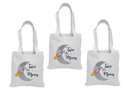 Two The Moon Party Favor Bags - Set of Three Bags