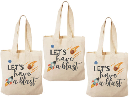 Let's Have A Blast! Space Party Favor Bags - Set of Three Bags