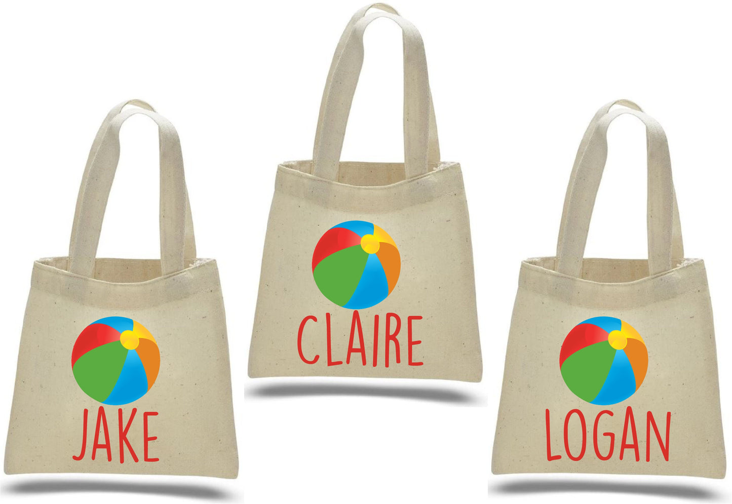 Beach Ball Party Favor Bags - Set of Three Bags