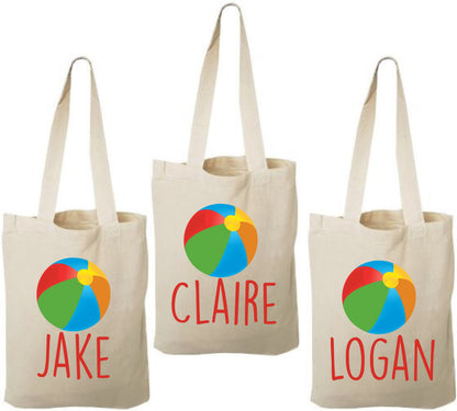 Beach Ball Party Favor Bags - Set of Three Bags