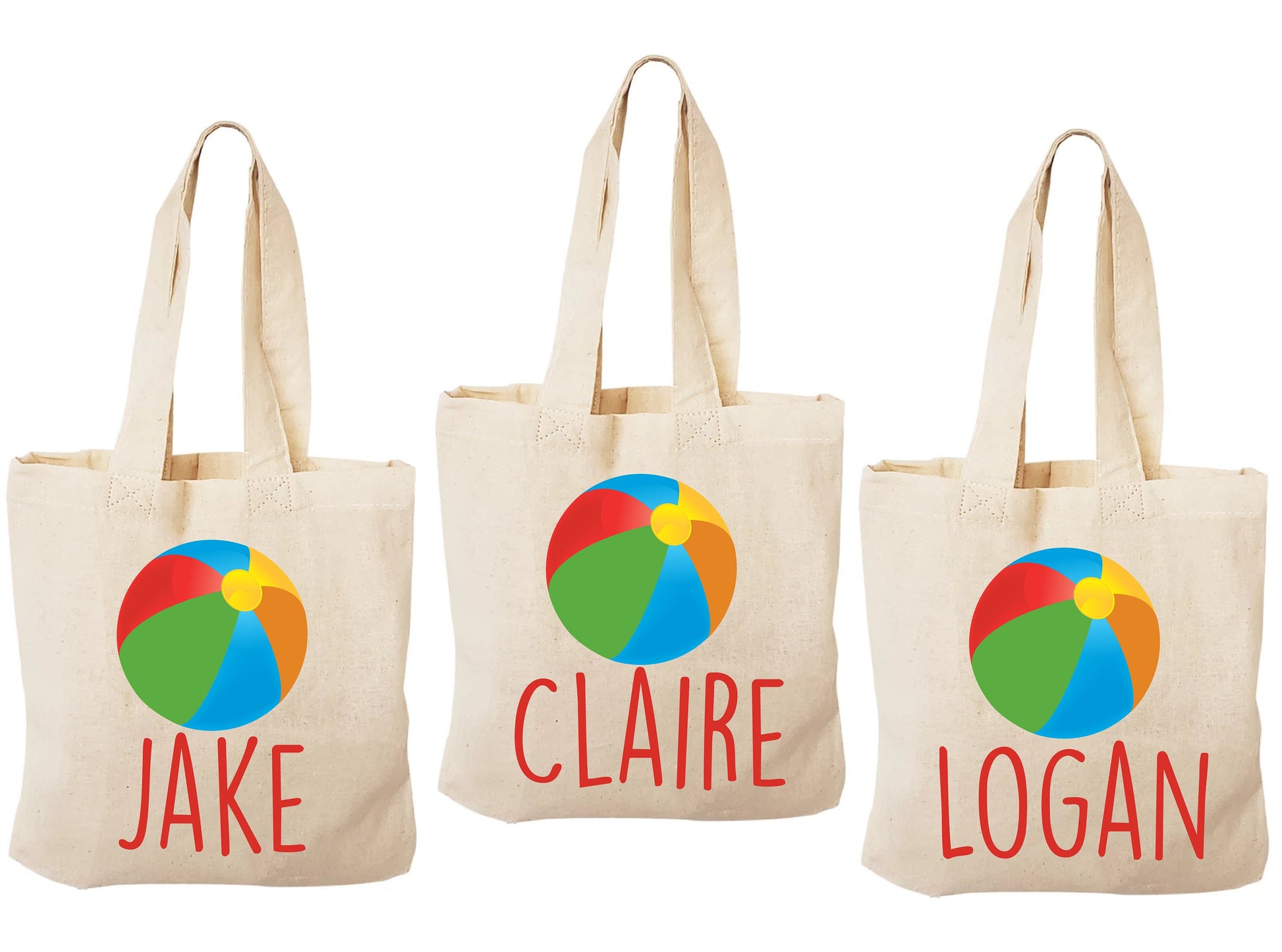 Beach Ball Party Favor Bags - Set of Three Bags