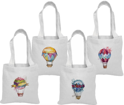 Hot Air Balloon Party Favor Bags - Perfect for Hot Air Balloon Themed Parties & Events - Set of Four Bags