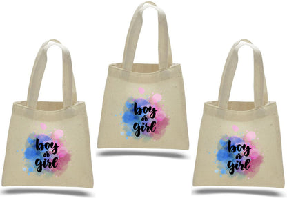Gender Reveal Party Favor Bags - Set of Three Bags
