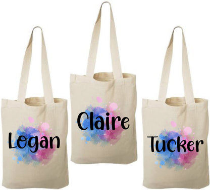 Custom Paint Party Treat Bags - Set of Three Bags