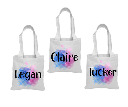 Custom Paint Party Treat Bags - Set of Three Bags