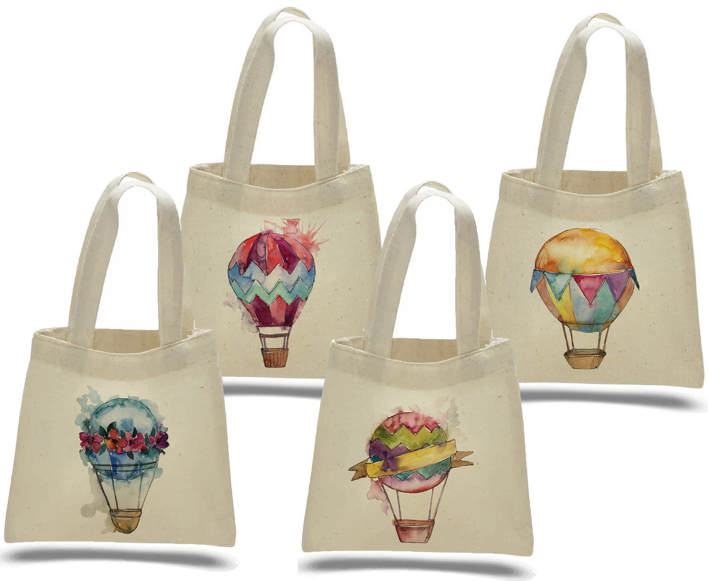 Hot Air Balloon Party Favor Bags - Perfect for Hot Air Balloon Themed Parties & Events - Set of Four Bags
