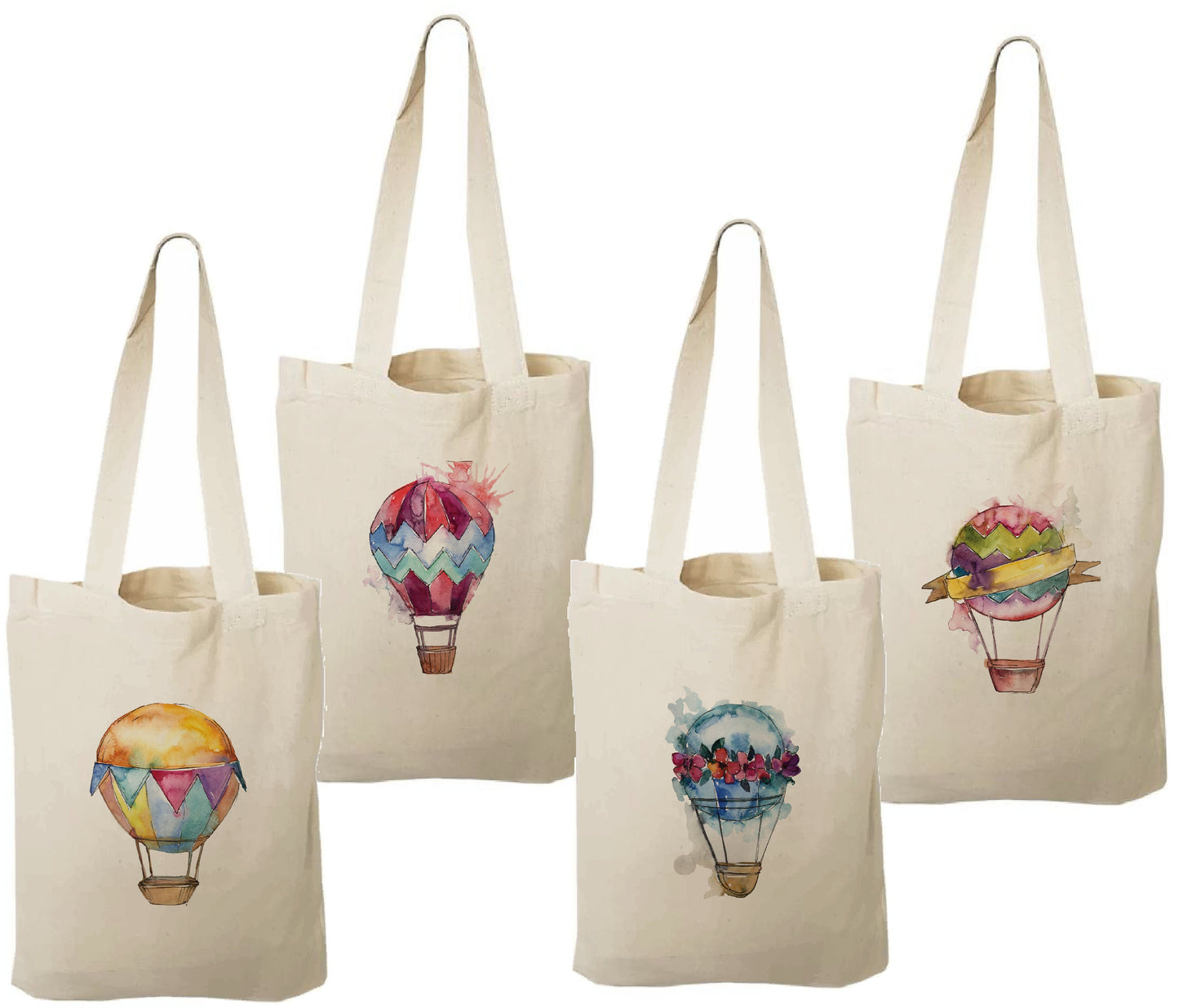 Hot Air Balloon Party Favor Bags - Perfect for Hot Air Balloon Themed Parties & Events - Set of Four Bags