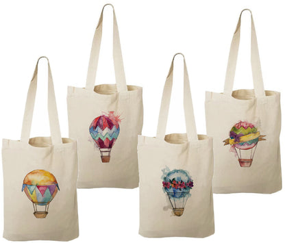Hot Air Balloon Party Favor Bags - Perfect for Hot Air Balloon Themed Parties & Events - Set of Four Bags