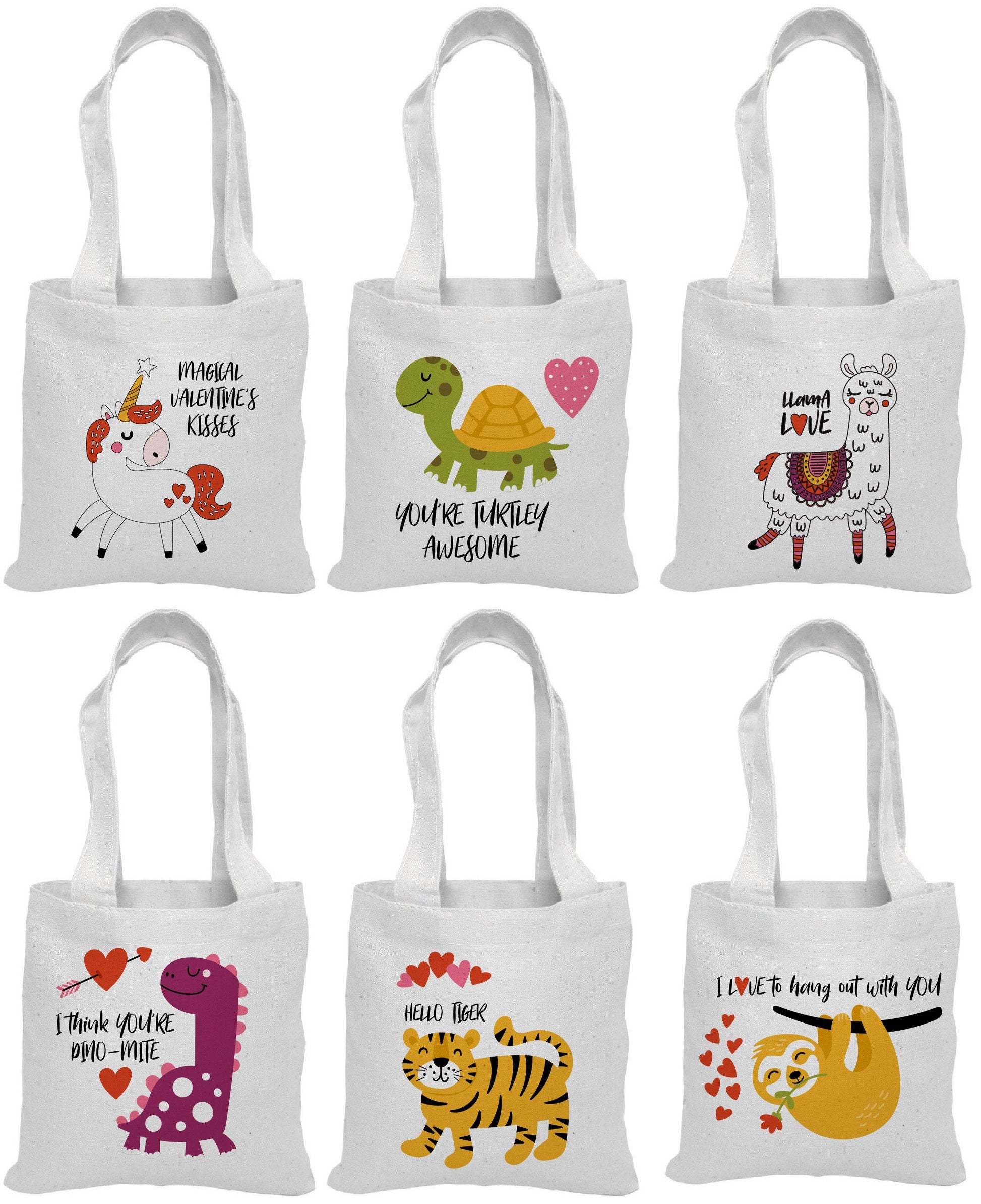 6 Valentine Treat Bags, Valentine Gift Bags, Valentine Party Favor Bags, Valentine's Day, Valentines, Treat Bags, Bags, Gift Bags, Valentine