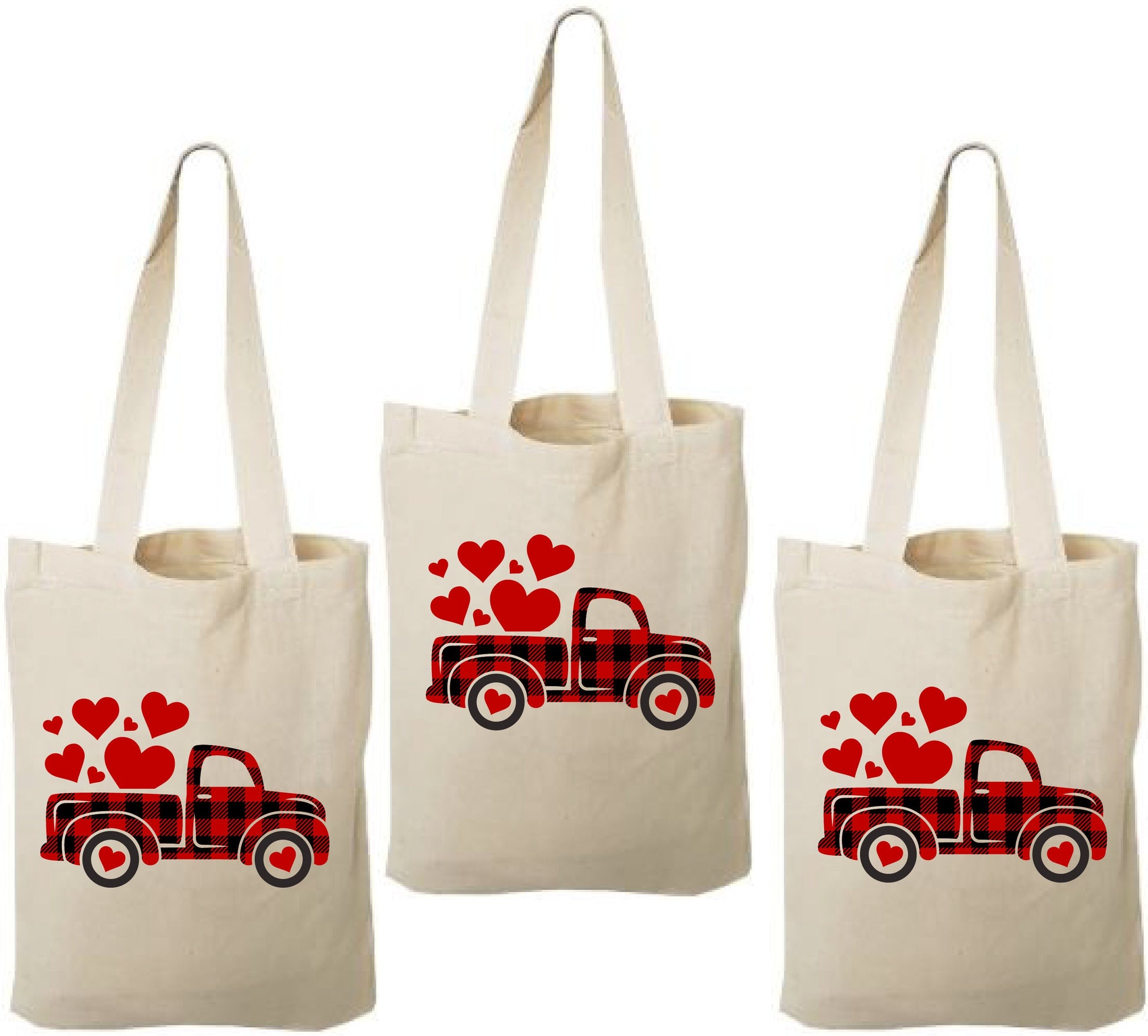 Valentine's Day Party Favor Bags - Set of Three Bags