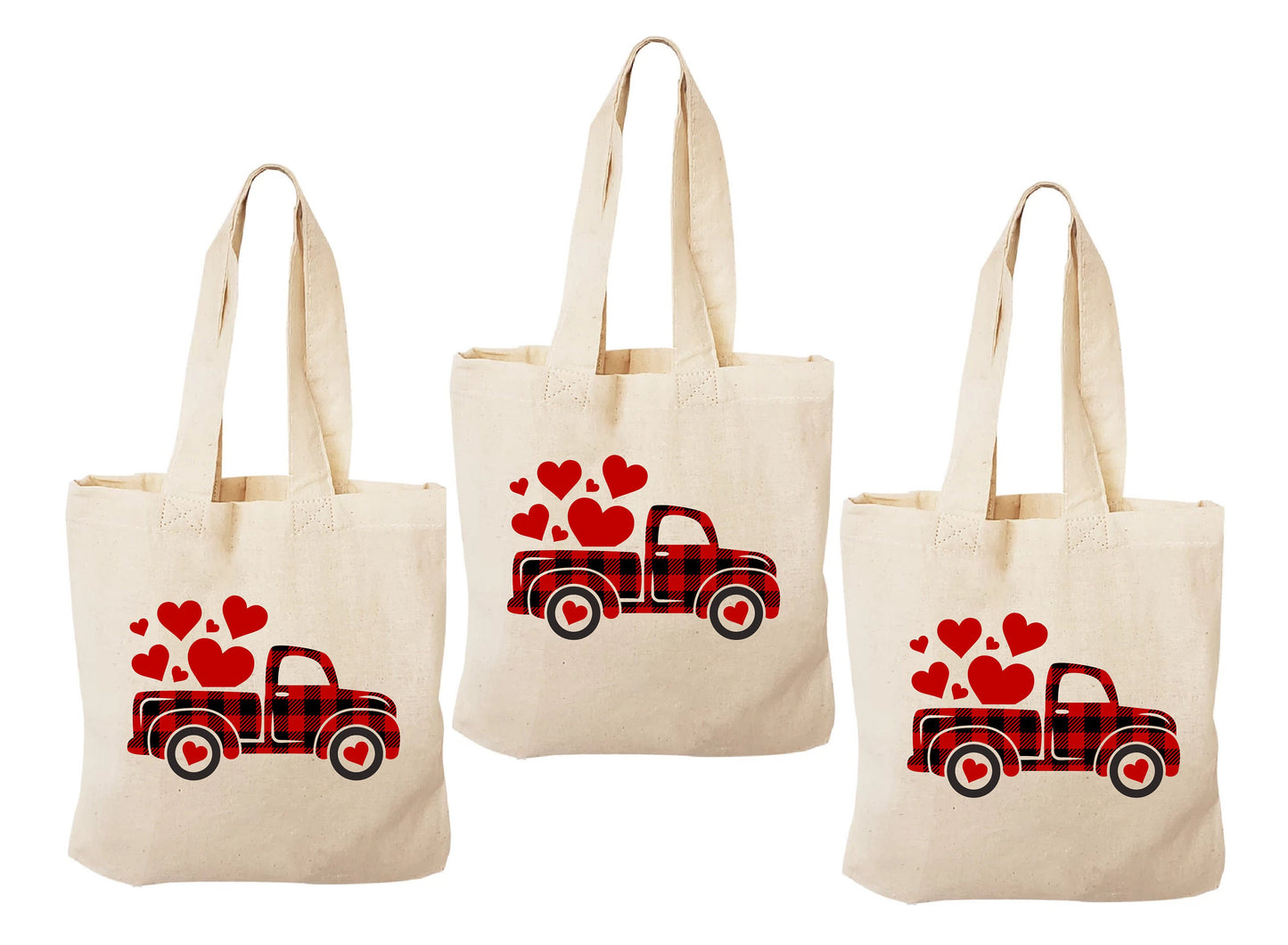 Valentine's Day Party Favor Bags - Set of Three Bags