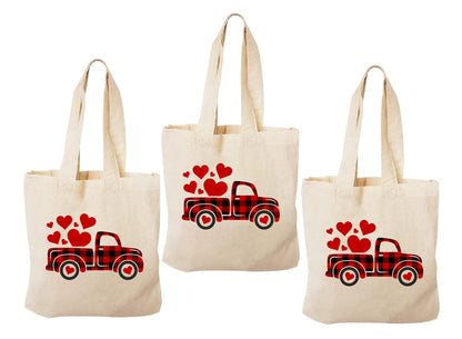 Valentine's Day Party Favor Bags - Set of Three Bags