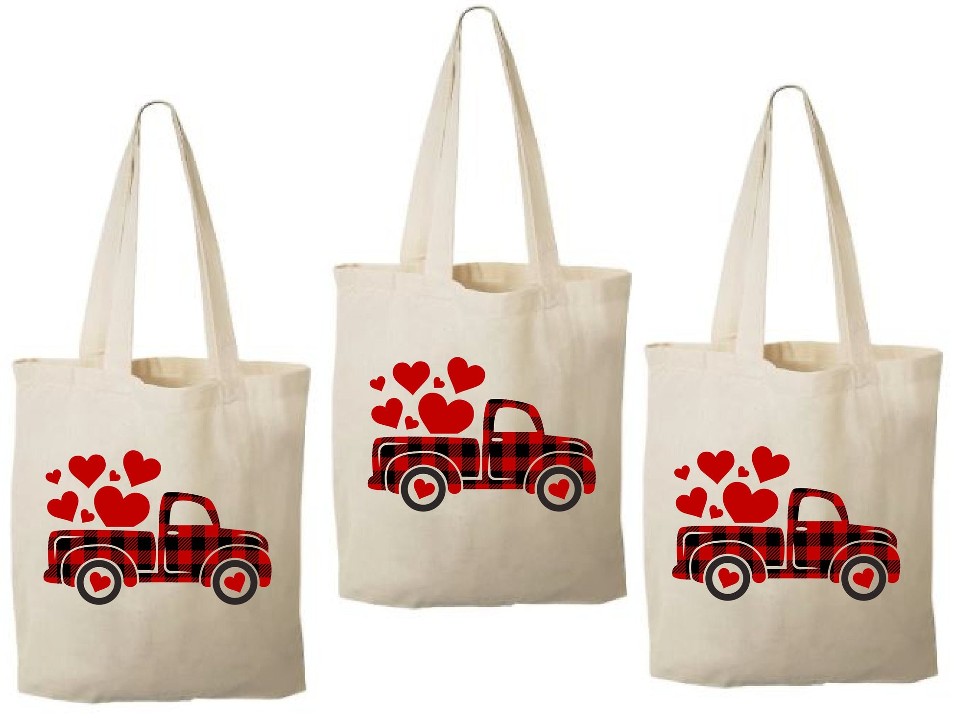 Valentine's Day Party Favor Bags - Set of Three Bags