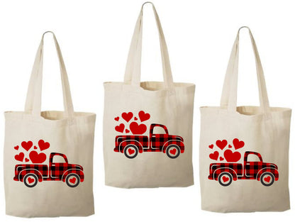 Valentine's Day Party Favor Bags - Set of Three Bags