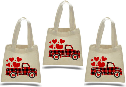 Valentine's Day Party Favor Bags - Set of Three Bags