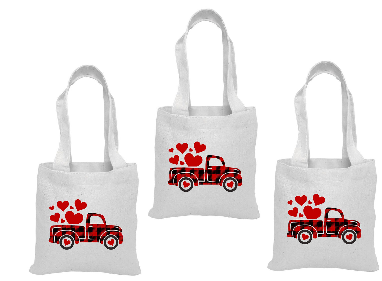 Valentine's Day Party Favor Bags - Set of Three Bags