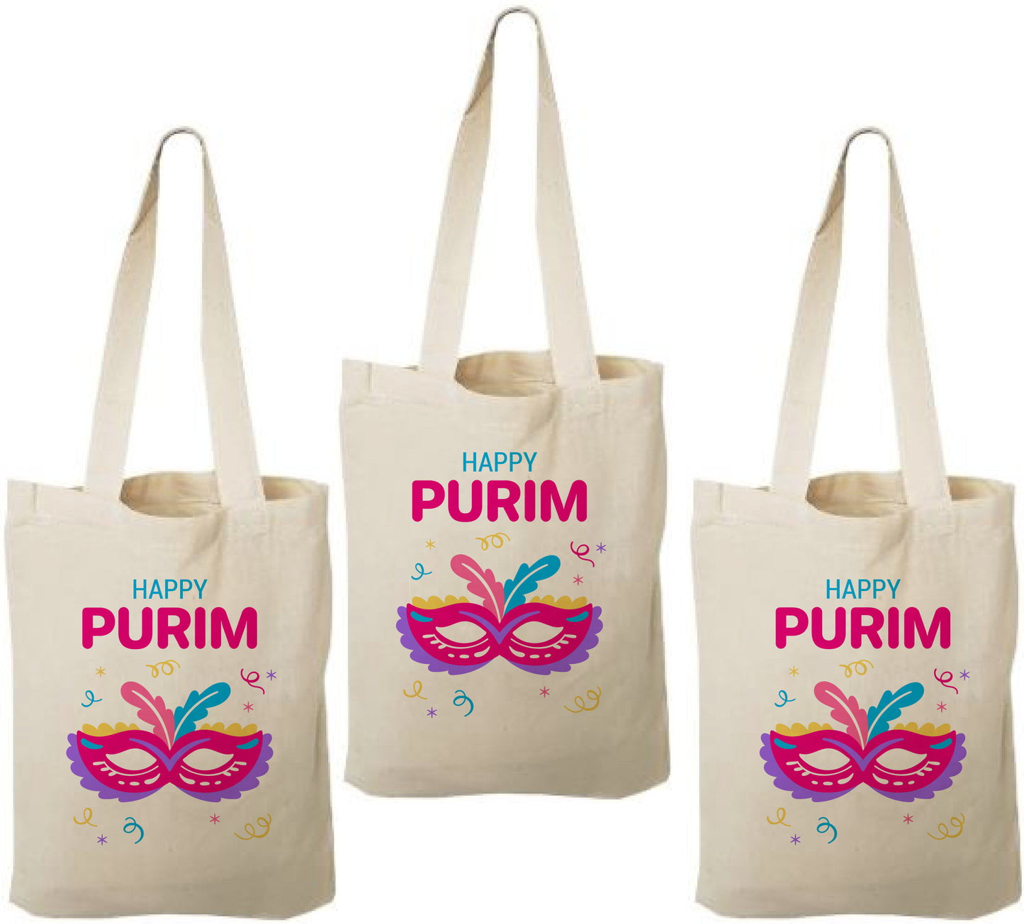 Purim Party Favor Bags - Set of Three Bags