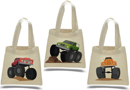 Monster Truck Party Favor Bags - Set of Three Bags