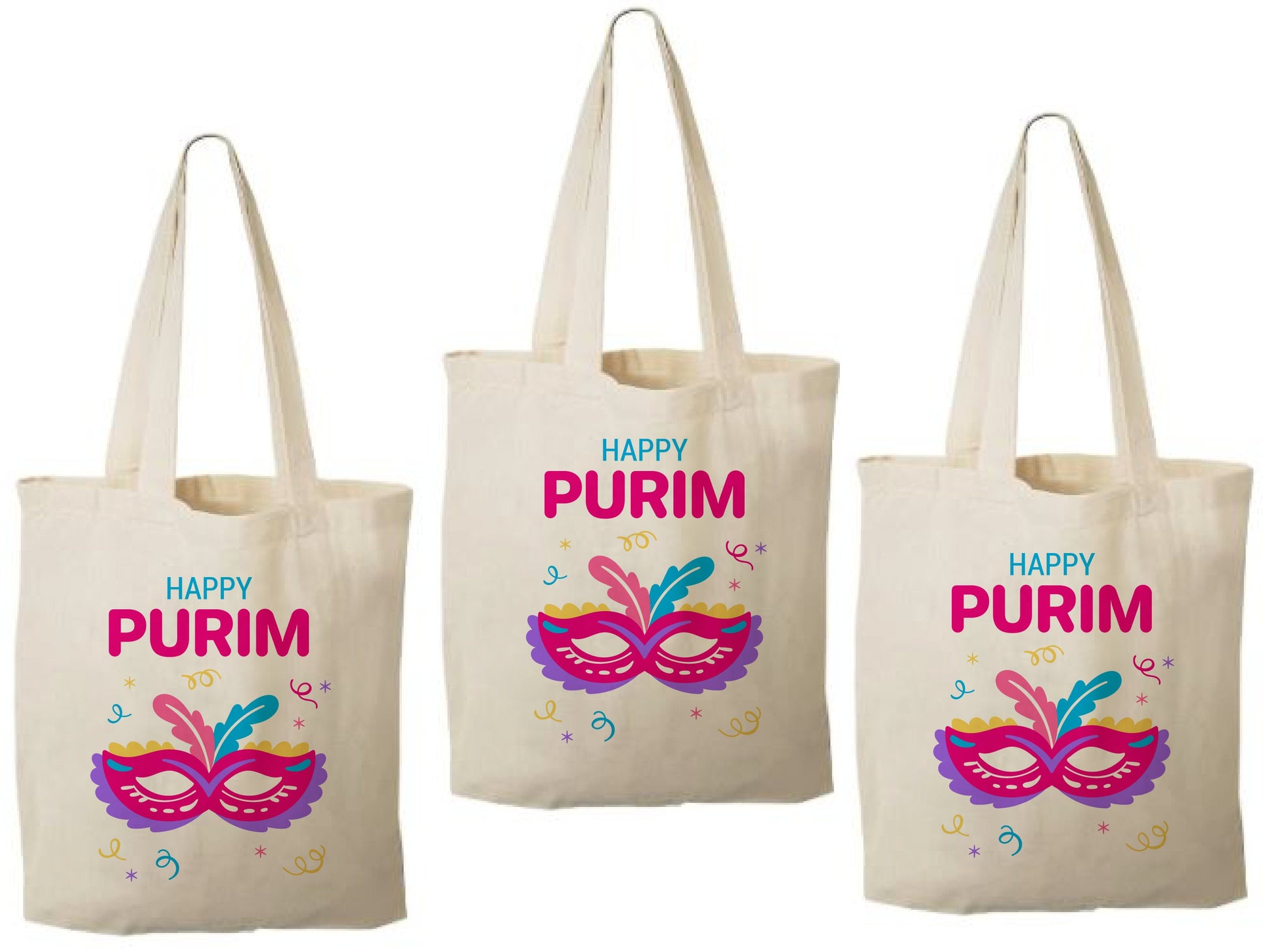 Purim Party Favor Bags - Set of Three Bags