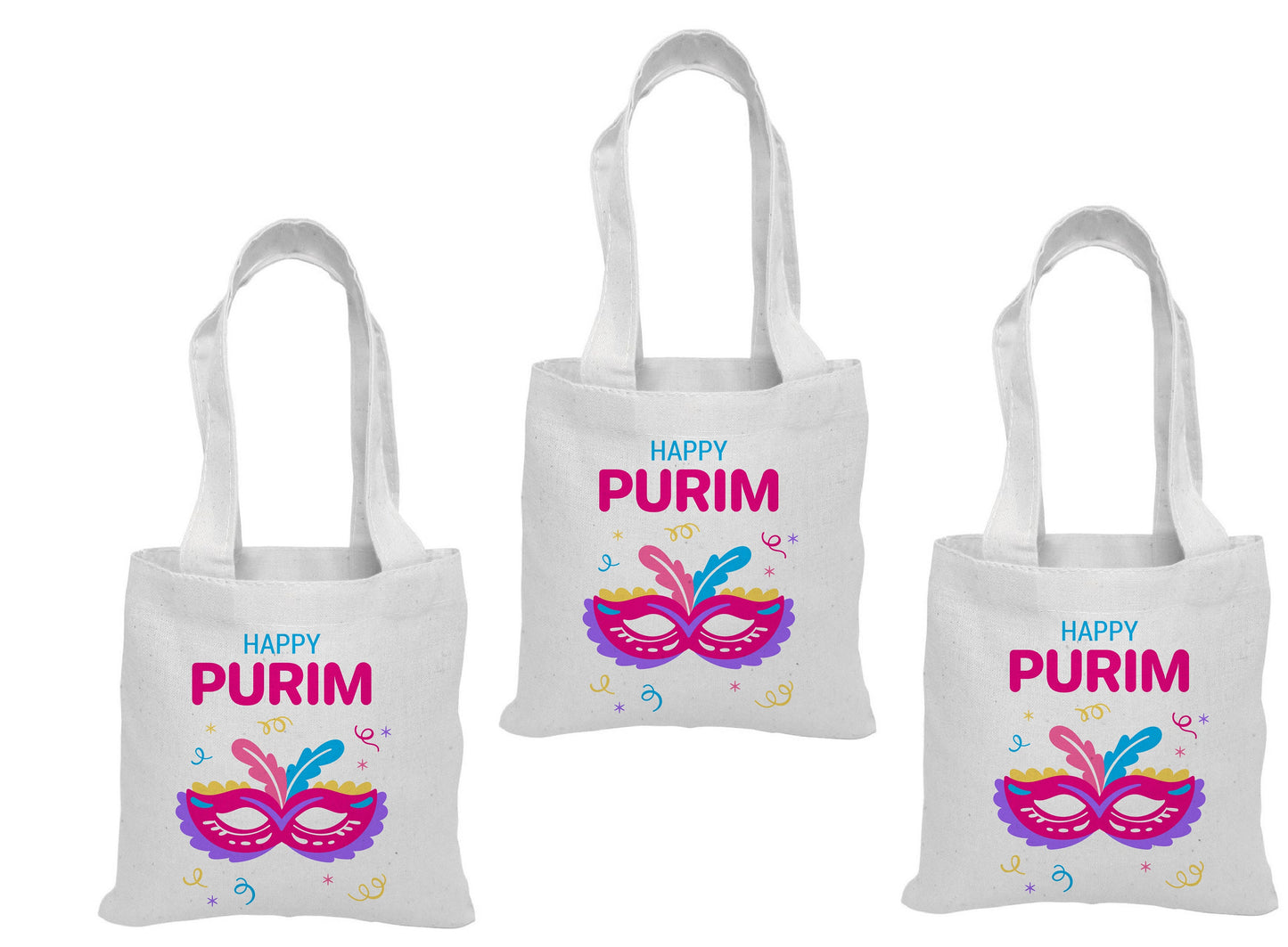 Purim Party Favor Bags - Set of Three Bags