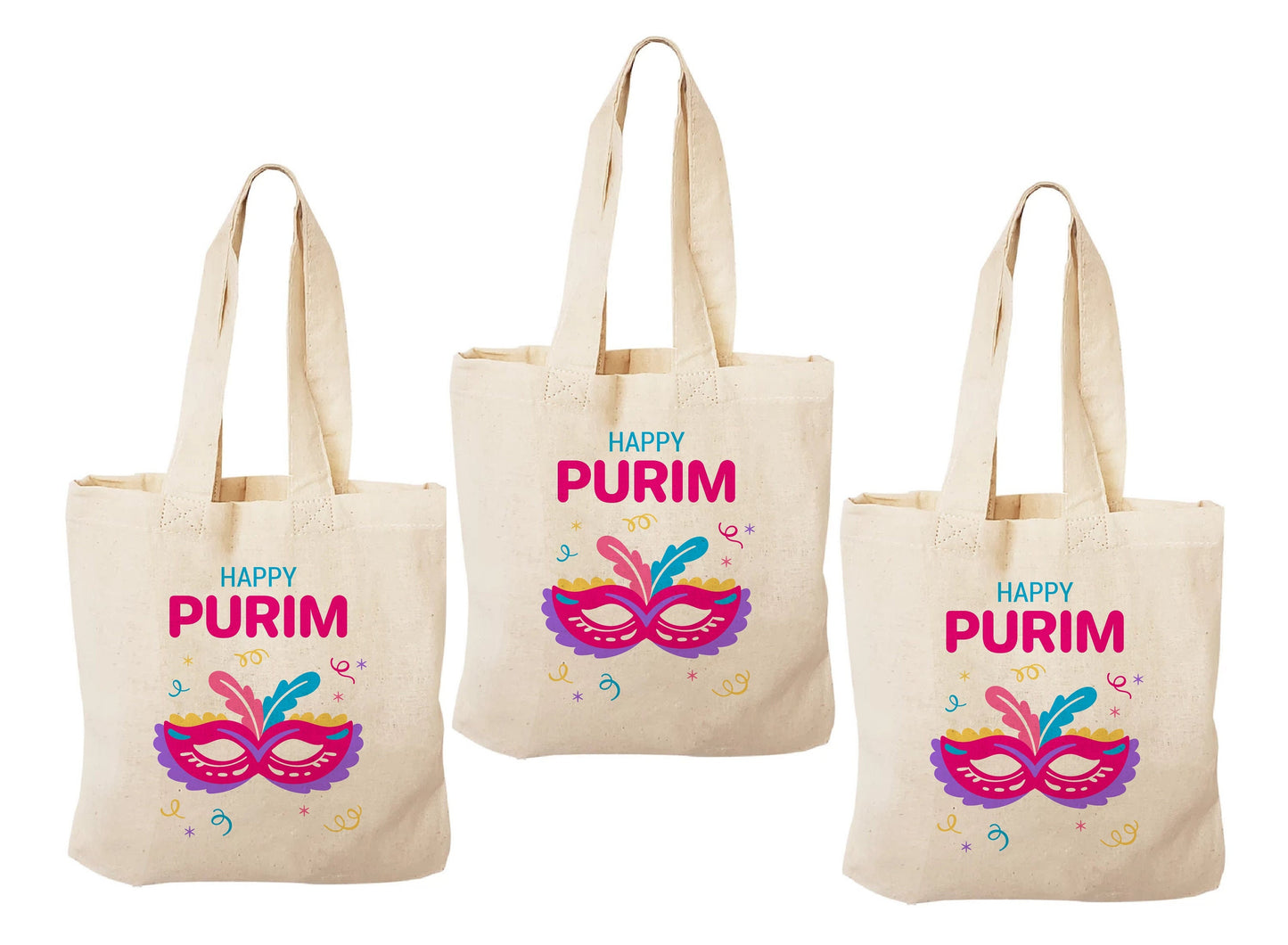 Purim Party Favor Bags - Set of Three Bags