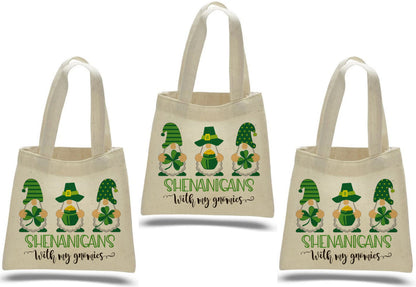 St. Patrick's Day Gnome Party Favor Bags - Set of Three Bags