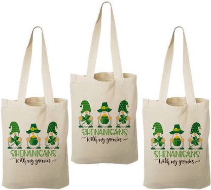 St. Patrick's Day Gnome Party Favor Bags - Set of Three Bags