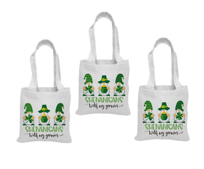 St. Patrick's Day Gnome Party Favor Bags - Set of Three Bags