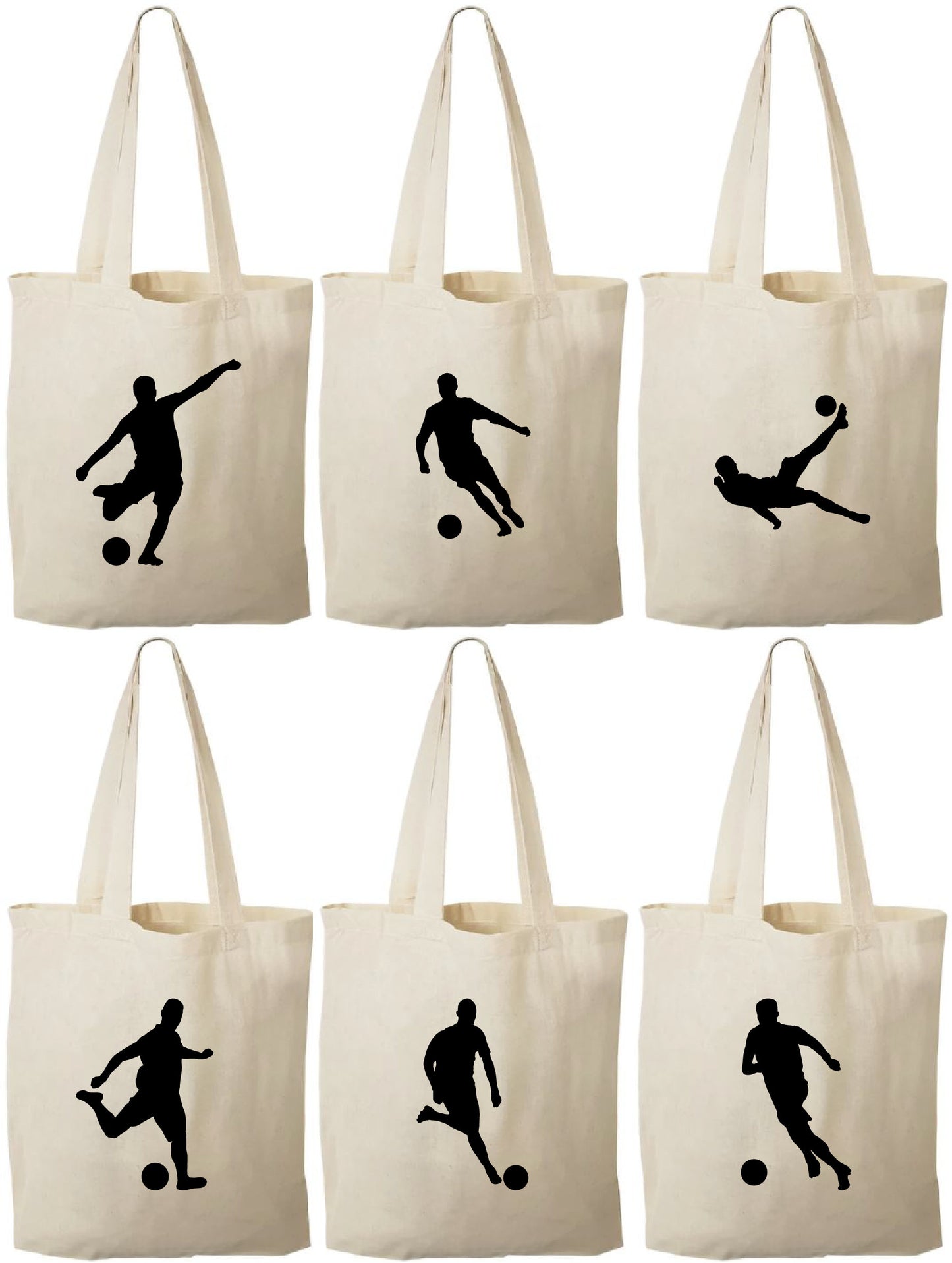 Soccer Party Favor Bags - Perfect for Soccer Themed Parties and Events! - Set of Six