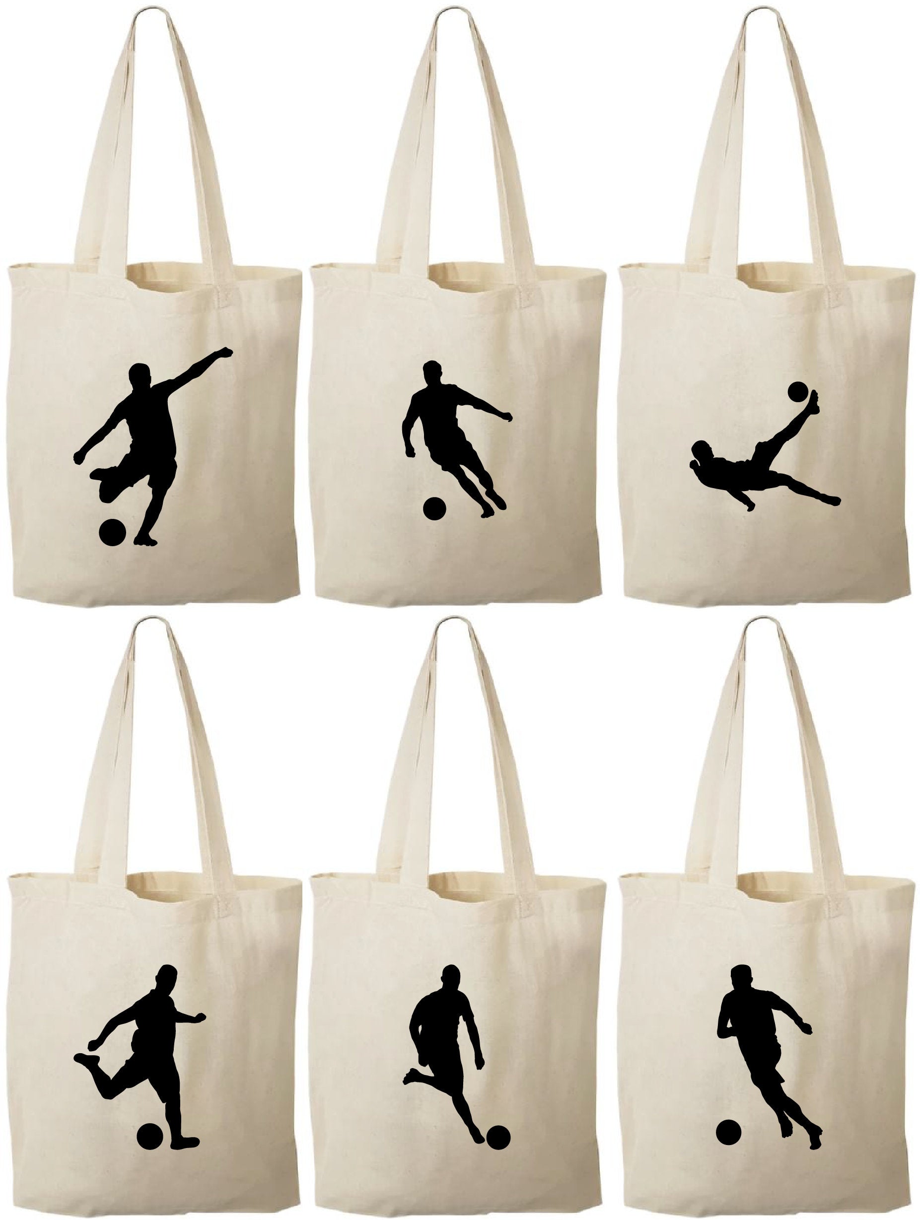 Soccer Party Favor Bags - Perfect for Soccer Themed Parties and Events! - Set of Six