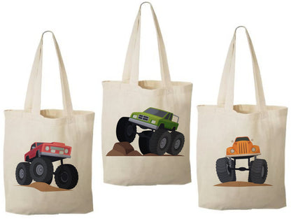Monster Truck Party Favor Bags - Set of Three Bags