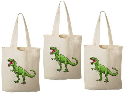 Dinosaur Party Favor Bags - Perfect for Dinosaur Themed Parties and Events! Set of Three Bags - T-Rex Treat Bags