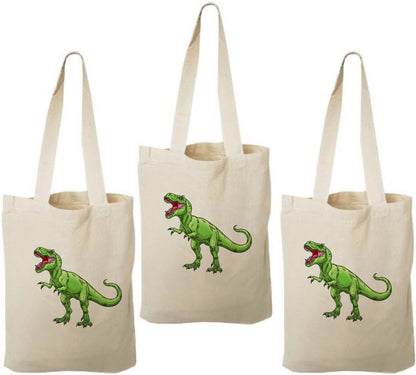Dinosaur Party Favor Bags - Perfect for Dinosaur Themed Parties and Events! Set of Three Bags - T-Rex Treat Bags