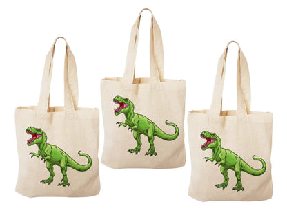 Dinosaur Party Favor Bags - Perfect for Dinosaur Themed Parties and Events! Set of Three Bags - T-Rex Treat Bags