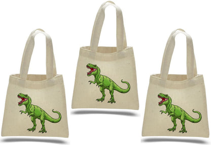 Dinosaur Party Favor Bags - Perfect for Dinosaur Themed Parties and Events! Set of Three Bags - T-Rex Treat Bags