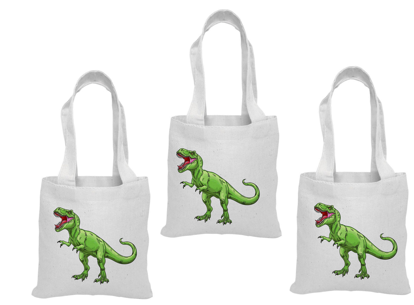 Dinosaur Party Favor Bags - Perfect for Dinosaur Themed Parties and Events! Set of Three Bags - T-Rex Treat Bags