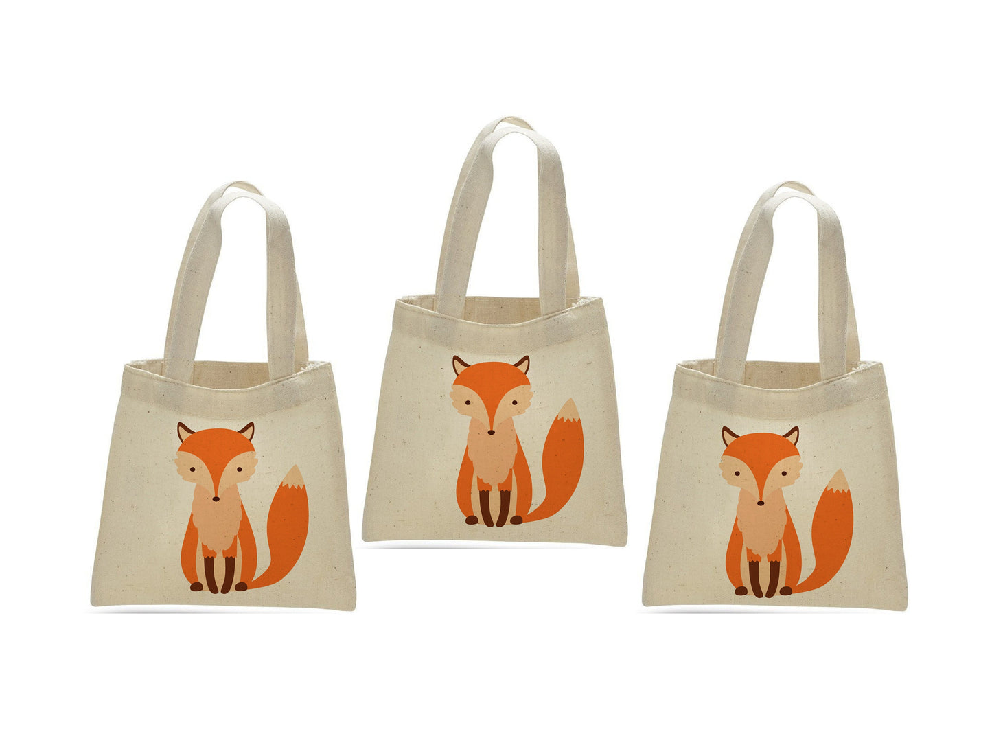 Fox Party Favor Bags - Perfect for Fox or Woodland Themed Parties! - Set of Three