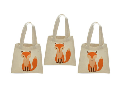 Fox Party Favor Bags - Perfect for Fox or Woodland Themed Parties! - Set of Three