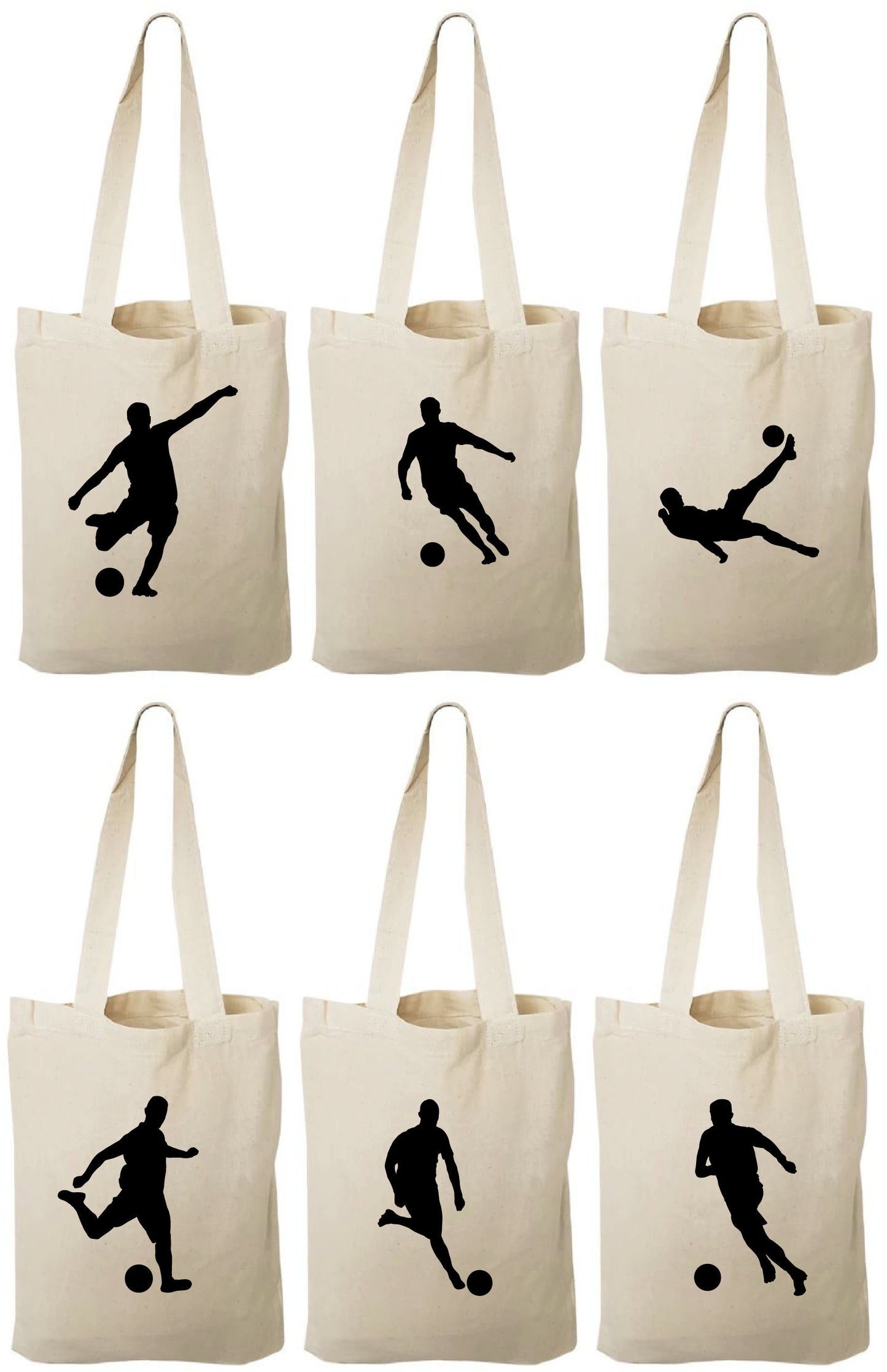 Soccer Party Favor Bags - Perfect for Soccer Themed Parties and Events! - Set of Six