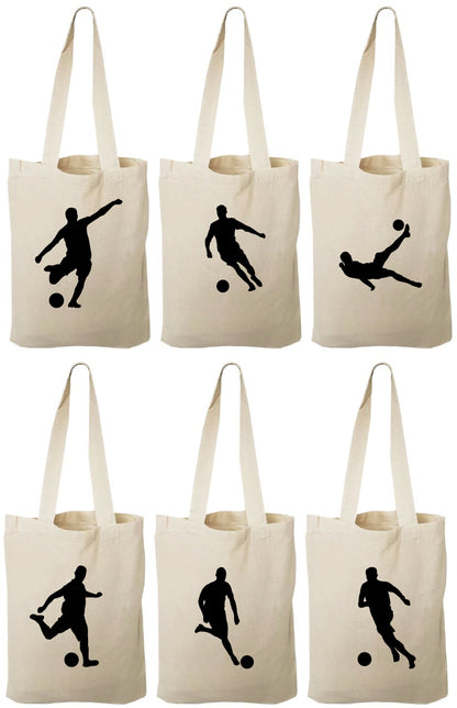 Soccer Party Favor Bags - Perfect for Soccer Themed Parties and Events! - Set of Six